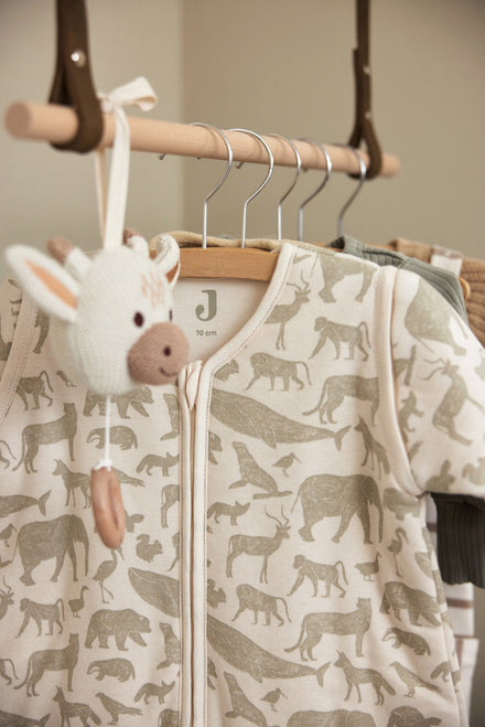 * Jollein Slaapzak Met Afritsbare Mouw 70cm | Animals Olive Green