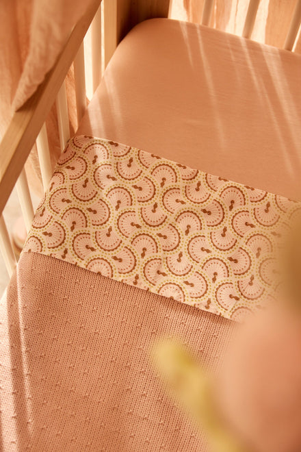 Jollein Deken Ledikant 100x150cm Sprinkle Knit | Silk Rose