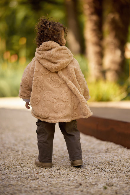 Jollein Cosy Poncho Miffy Jacquard Teddy | Biscuit