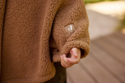 Jollein Cosy Poncho Teddy Fleece Dark | Hazel