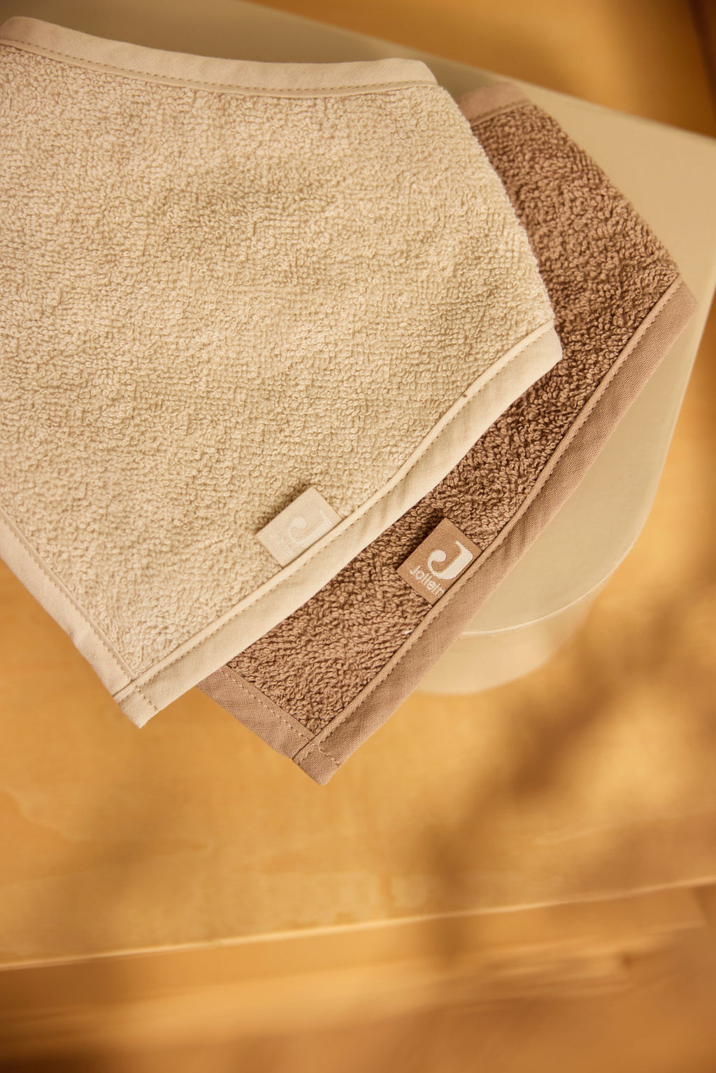 Jollein Slab Bandana | Sand/Milky Coffee (2pack)