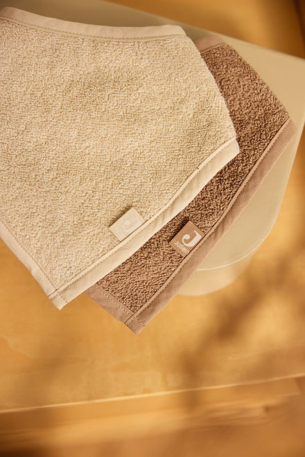Jollein Slab Bandana | Sand/Milky Coffee (2pack)