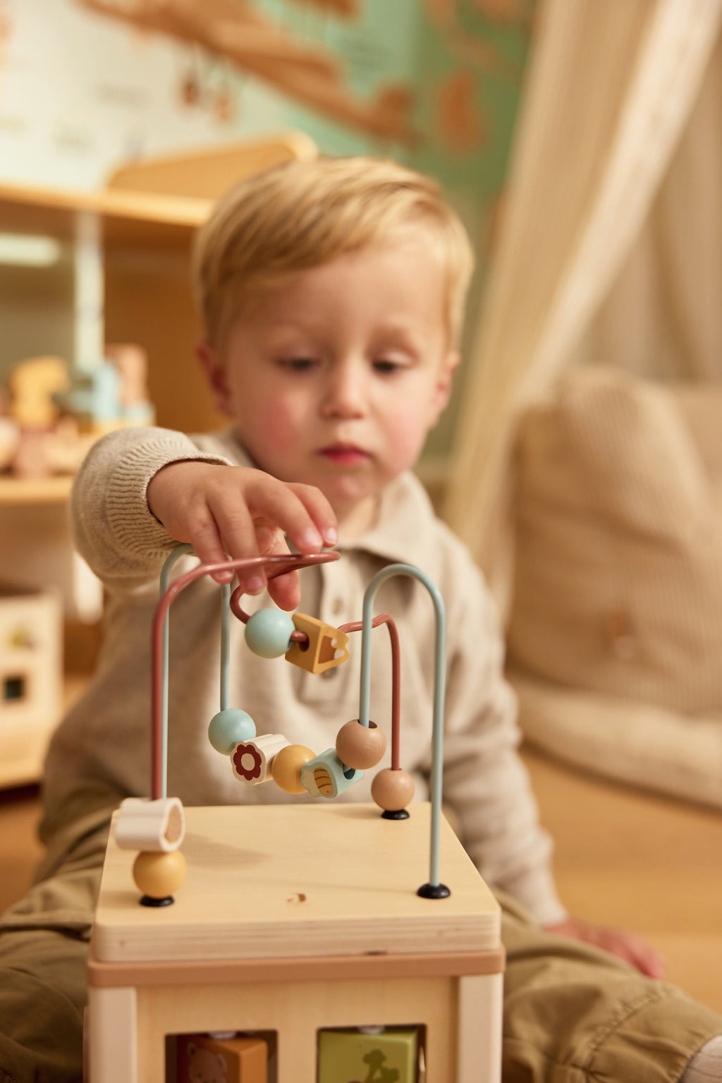 Jollein Houten Activiteitenkubus | Jollies