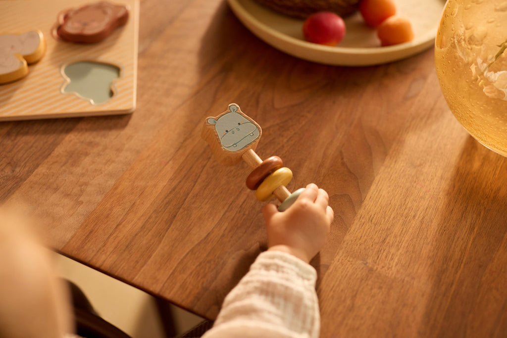 Jollein Houten Rammelaar Hippo | Happy