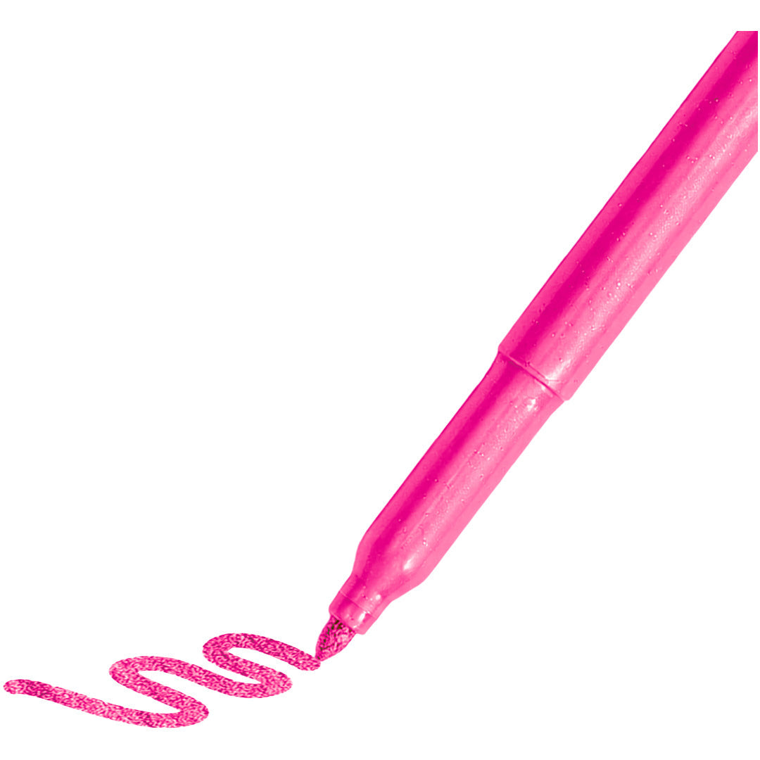 Kidywolf Kidydraw Kit glitterstiften, close-up van een roze glitterstift