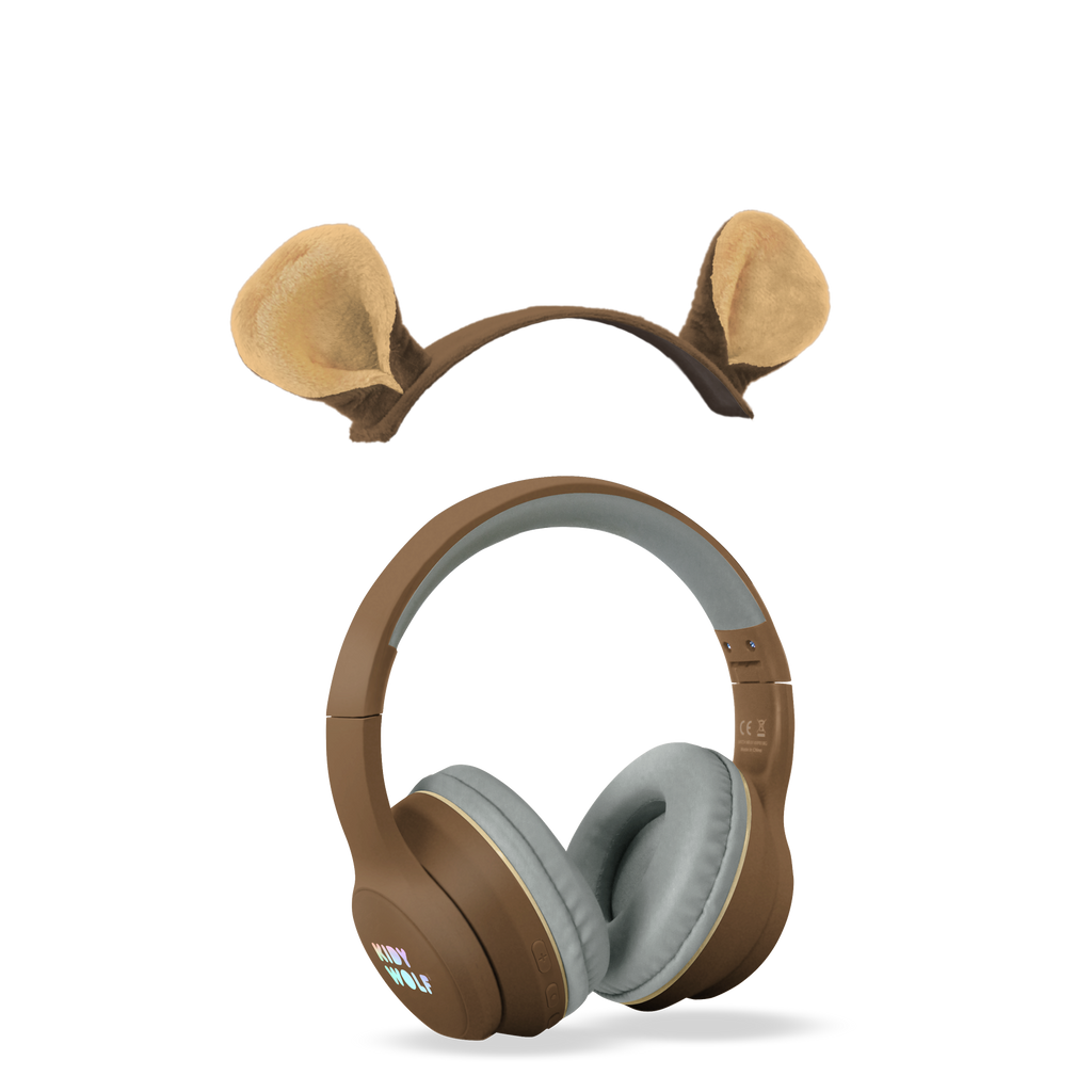 Kidywolf Kidyears Bluetooth Hoofdset Met Magnetische Oren 85 Db | Beer