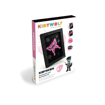Kidywolf Kidyneon Light-Up Wall Art Craft Kit | Once Upon A Time