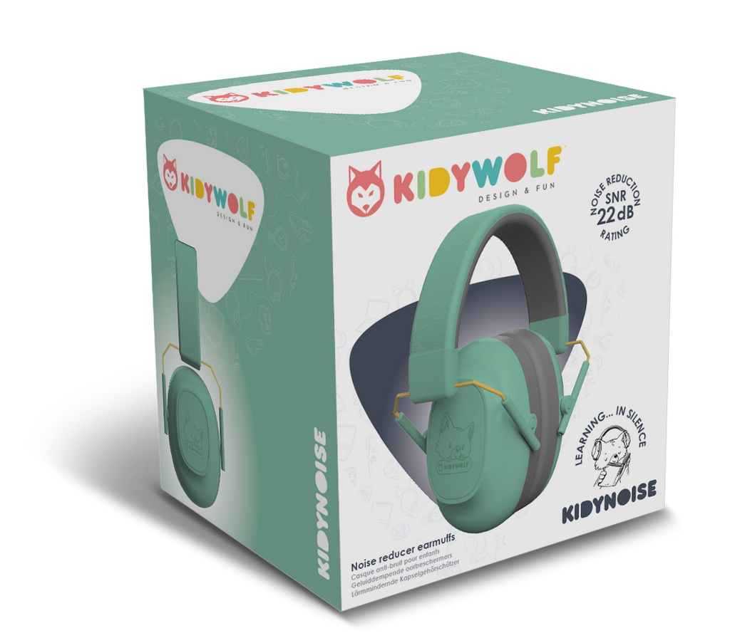 Kidywolf Kidynoise Gehoorbeschermers | Green