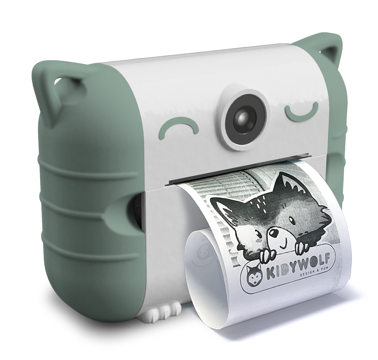 Kidywolf Kidyprint Camera Thermal Printer | Green