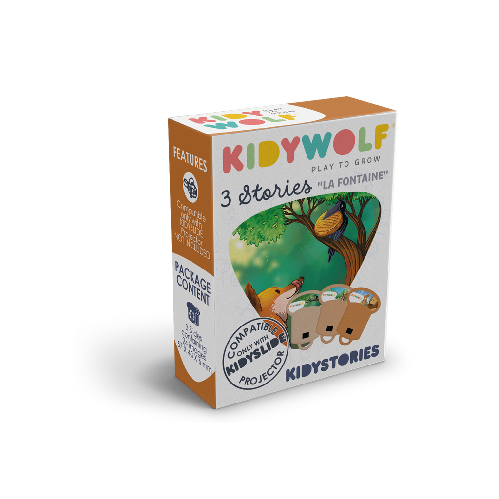 Kidywolf Kidystories voor Kidyslide | La Fontaine