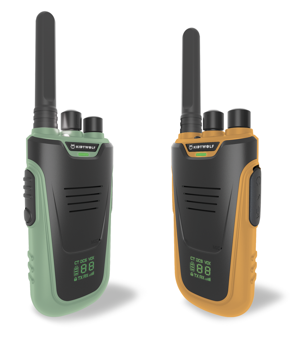 Kidywolf Kidytalk Walkie Talkie 2 Stuks | Groen - Oranje