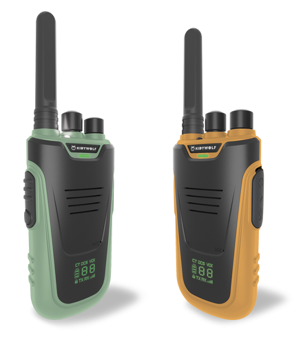 Kidywolf Kidytalk Walkie Talkie 2 Stuks | Groen - Oranje