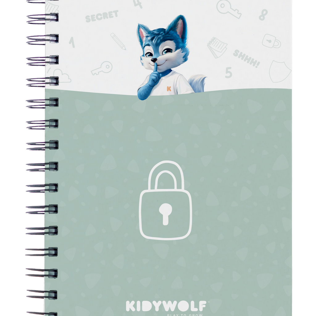 Kidywolf Kidytreasure Geheimendoos Met Cijferslot Roze, het notitieboekje