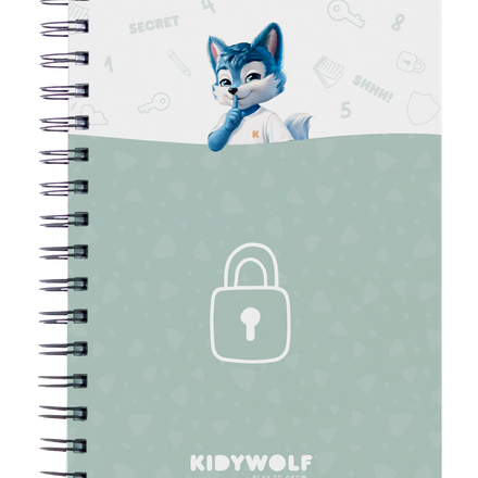 Kidywolf Kidytreasure Geheimendoos Met Cijferslot Roze, het notitieboekje