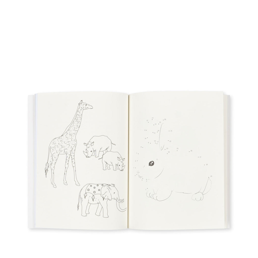 Konges Sløjd Activity Book With Color Pencils | Off White