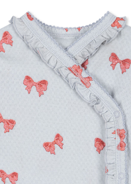 Konges Sløjd Sui Newborn Frill Body | Rosia Blue Bow
