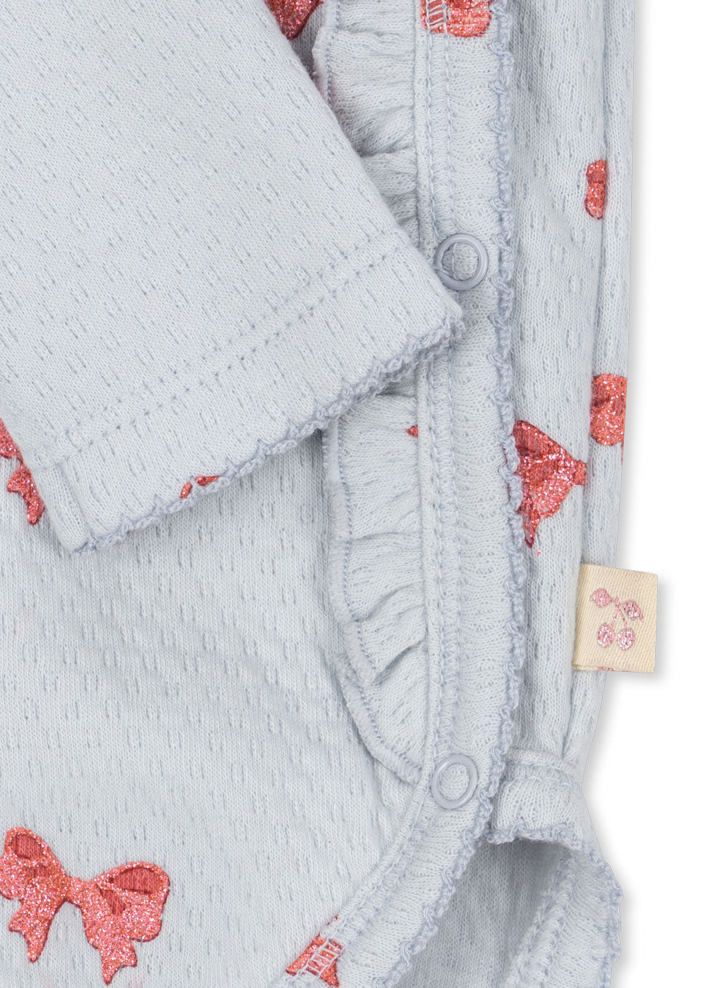 Konges Sløjd Sui Newborn Frill Body | Rosia Blue Bow