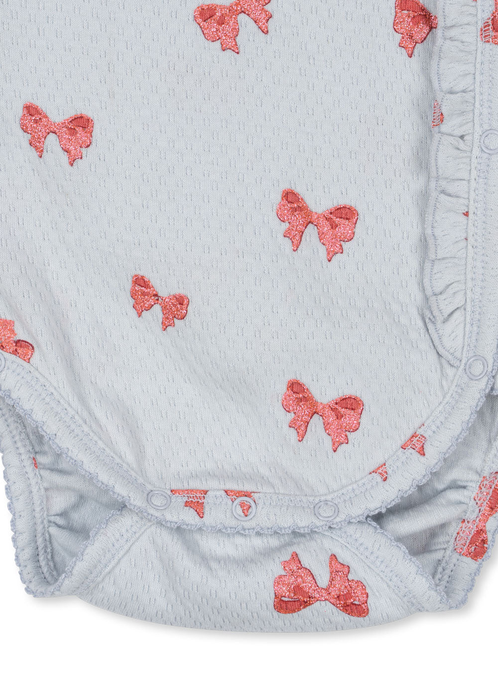 Konges Sløjd Sui Newborn Frill Body | Rosia Blue Bow