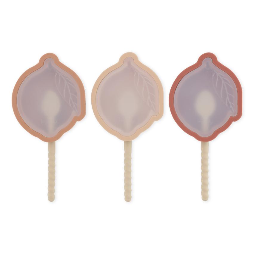 ZZZ Konges Sløjd 3-Pack Ijsvormpjes Ice Cream Moulds | Lemon Rose Mix