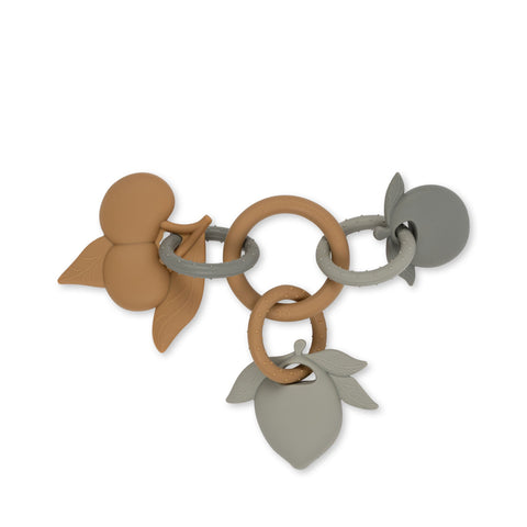 Konges Sløjd Silicone Activity Ring Fruit | Almond Mix