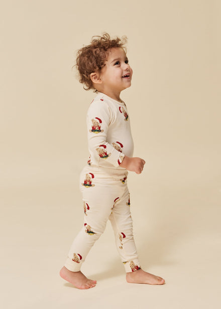 Konges Sløjd Basic Set Body/Pants Set GOTS | Christmas Teddy*