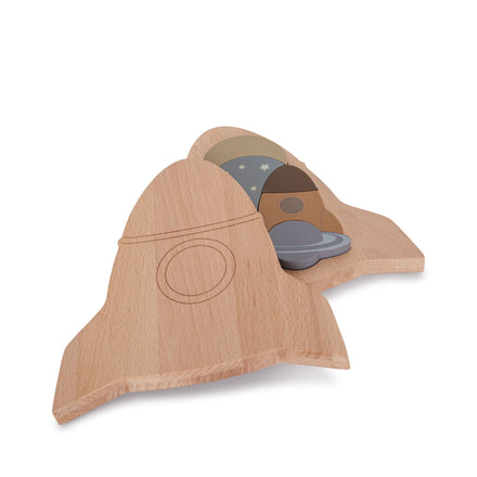 * Konges Sløjd Houten Puzzel Racket FSC | Multi Color