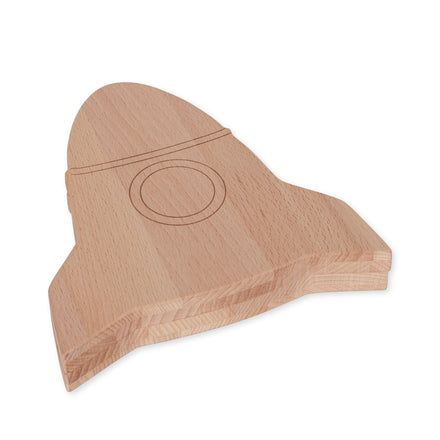 * Konges Sløjd Houten Puzzel Racket FSC | Multi Color