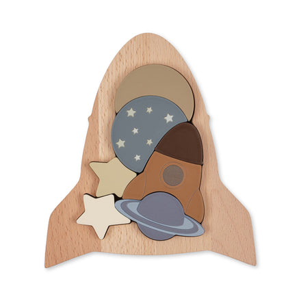 * Konges Sløjd Houten Puzzel Racket FSC | Multi Color