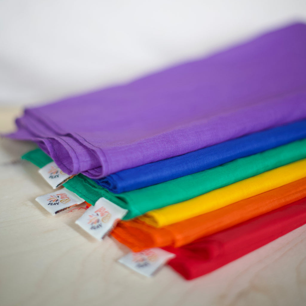 Pit & Play set katoenen speeldoeken regenboog, tweede foto