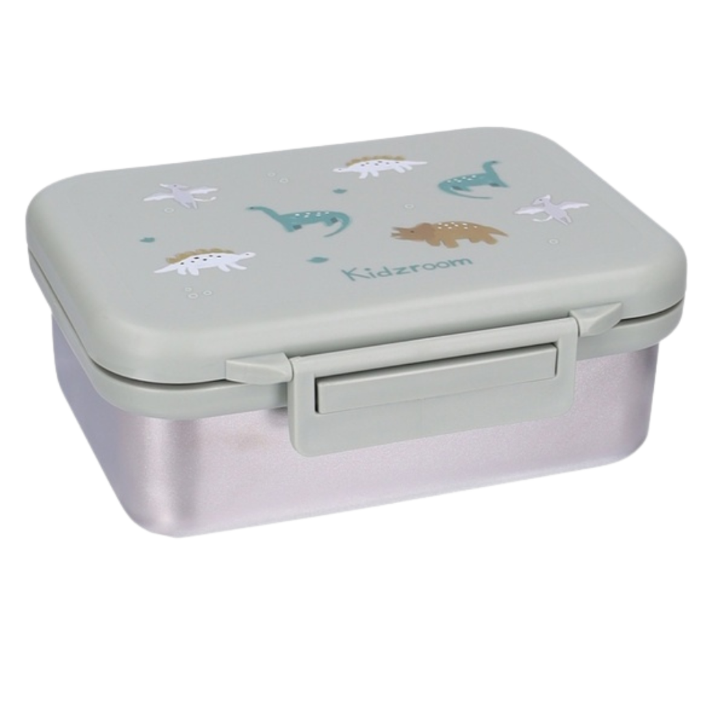 Kidzroom RVS Brooddoos | Small Talk Groen Dino