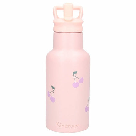 Kidzroom RVS Thermo Drinkfles 350ml | Nostalgia Roze