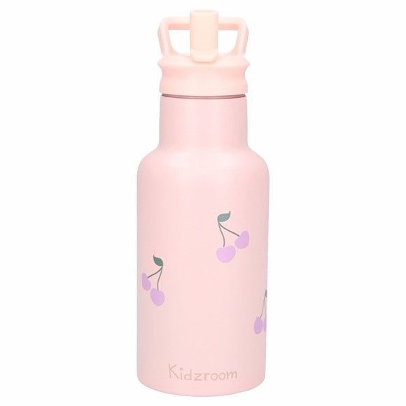Kidzroom RVS Thermo Drinkfles 350ml | Nostalgia Roze