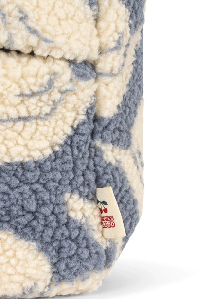 Konges Sløjd Jody Teddy Mini Rugzak Swan met handige zijvakjes voor een drinkfles, bij De Gele Flamingo