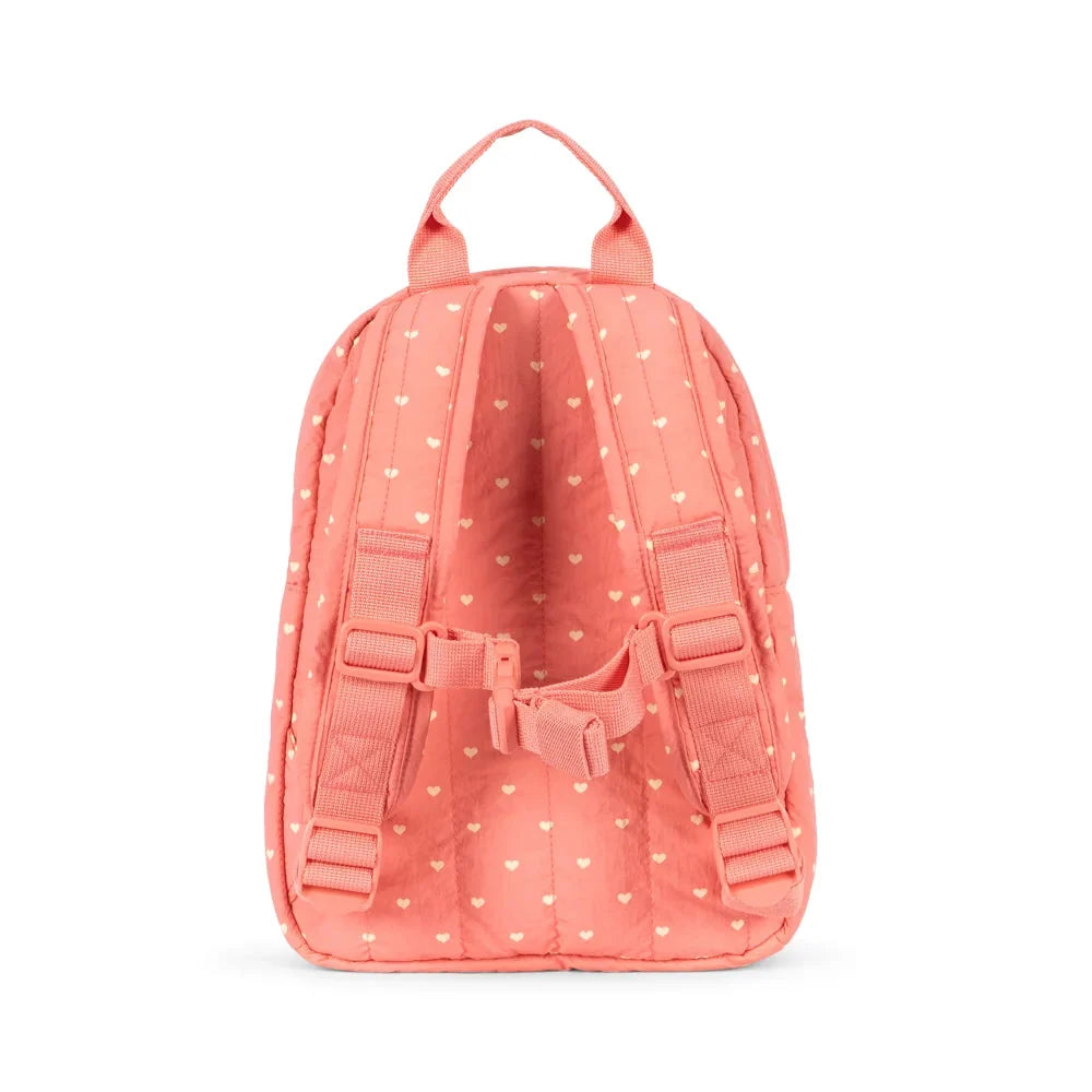 Konges Sløjd Juno Mini Rugzak in Coeur Feathers, compacte kinderrugzak, bij De Gele Flamingo