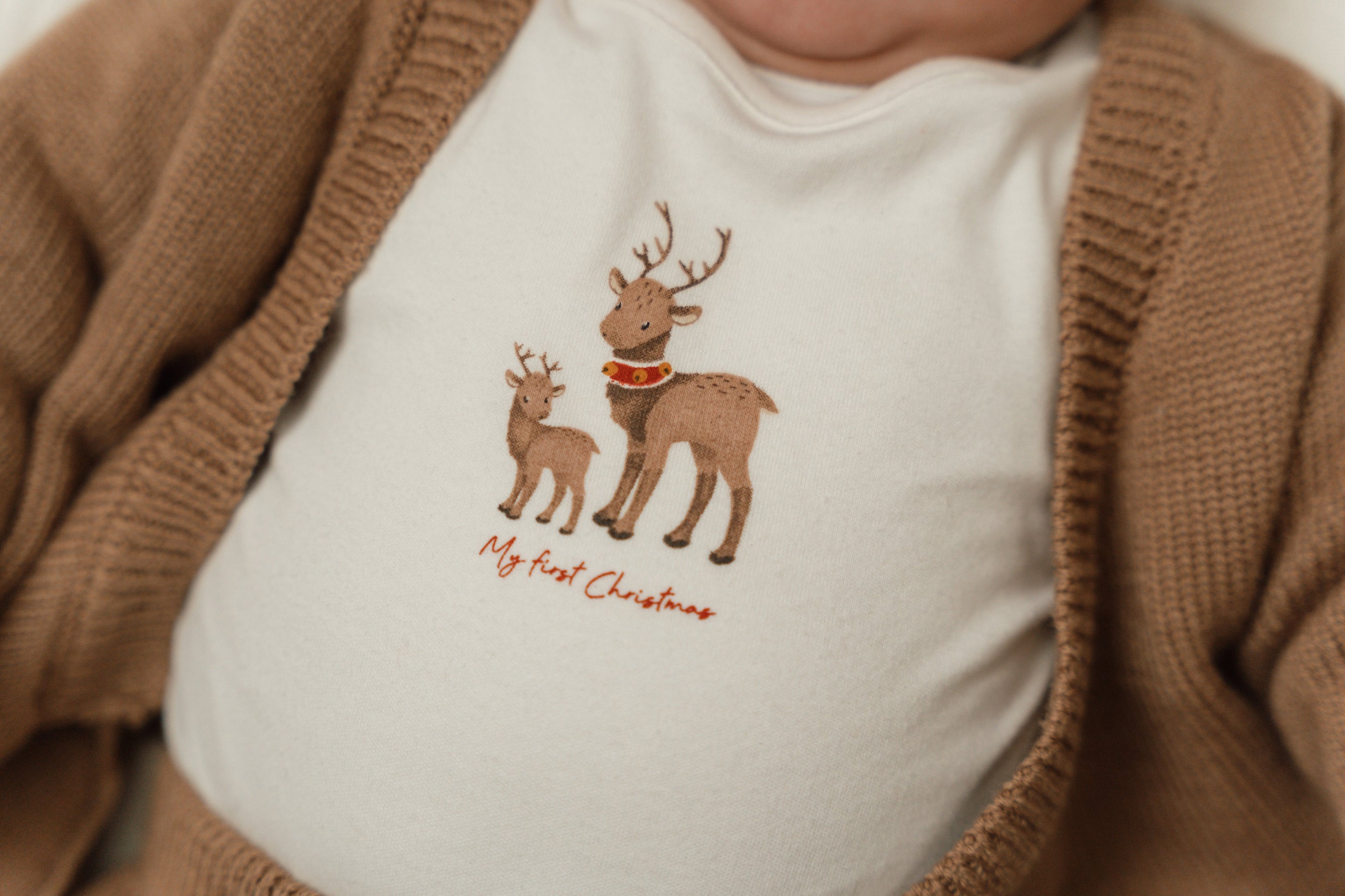 Little Dutch Bodysuit My First Christmas Lange Mouwen | Wit  *