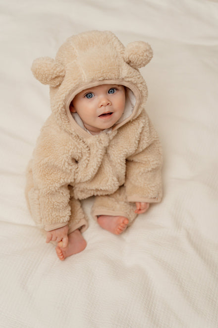 Little Dutch Teddy One Piece Suit Baby Bunny | Sand  *