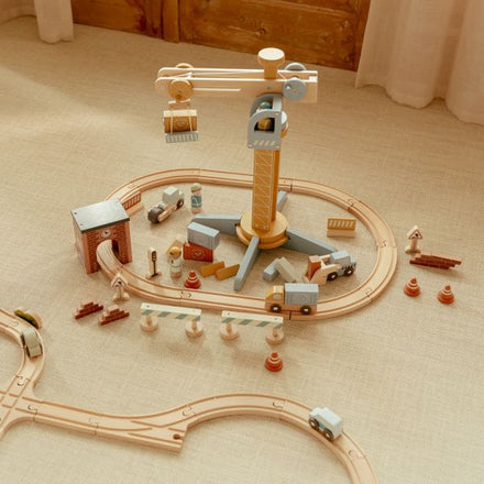 Little Dutch Hijskraan met Treinbaan