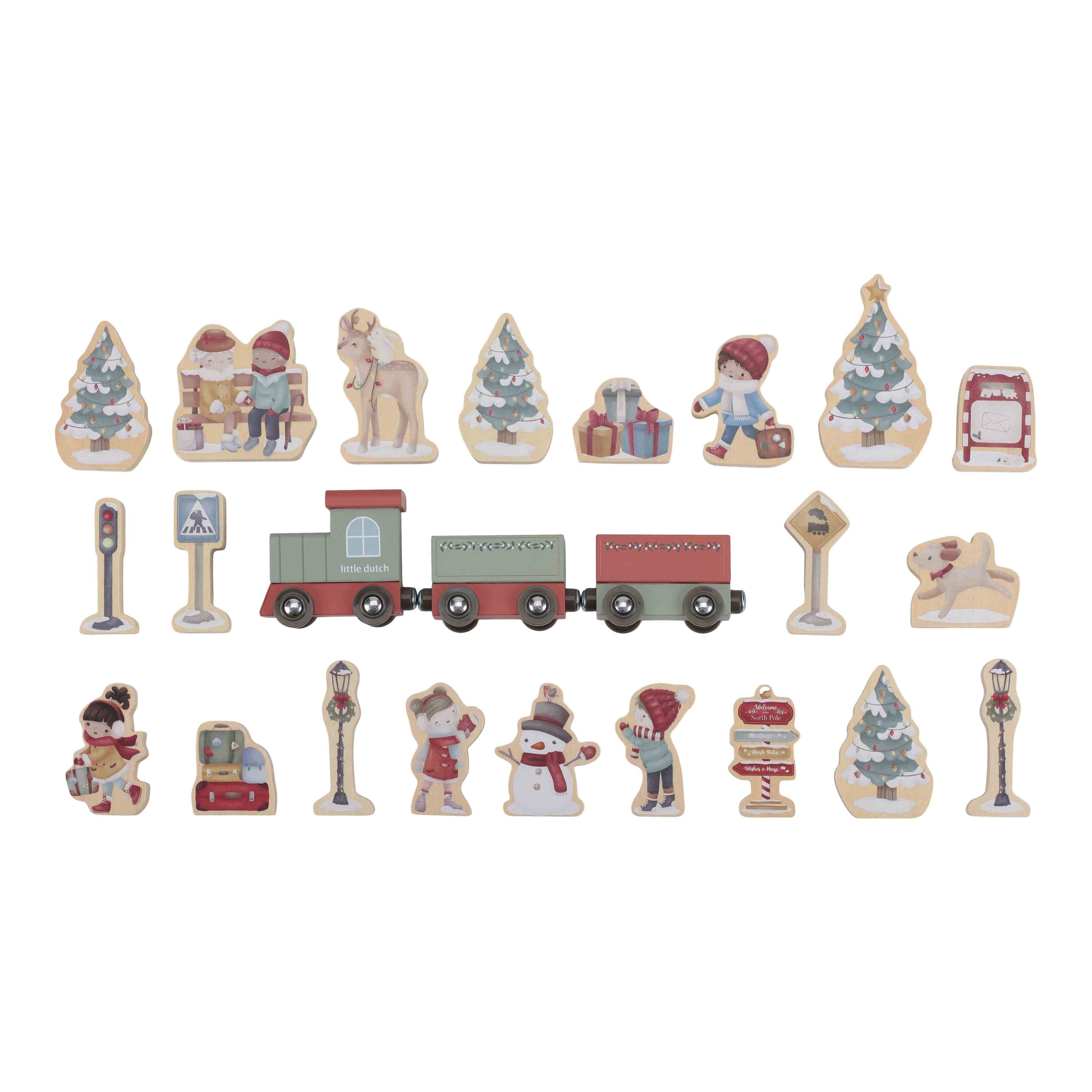 * Little Dutch Aftelkalender Treinbaan