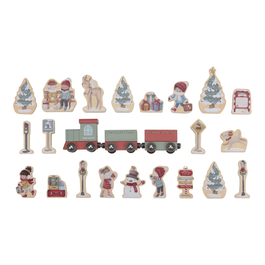 * Little Dutch Aftelkalender Treinbaan