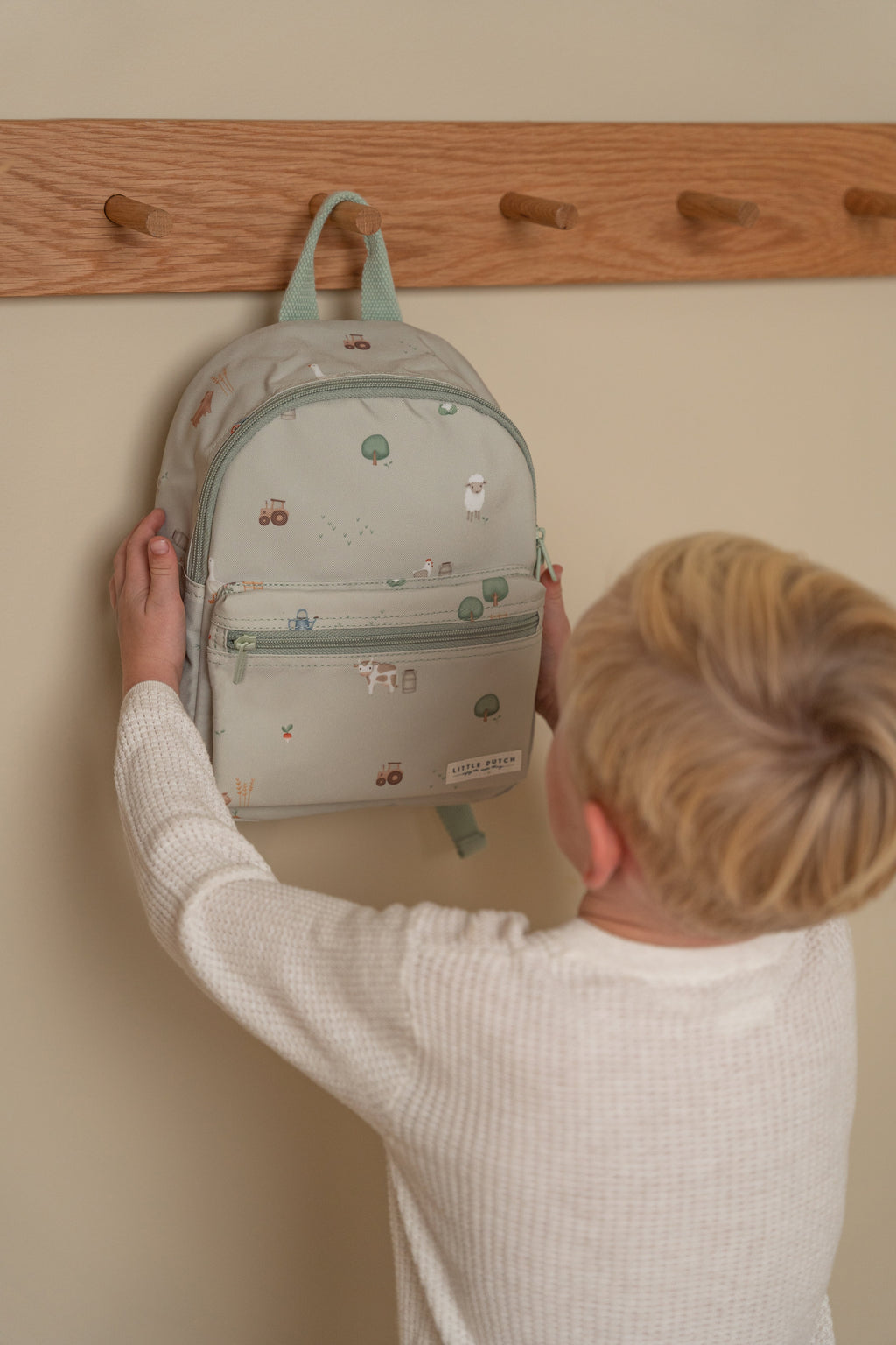 Little Dutch Kleuterrugzakje Little Farm | Olive