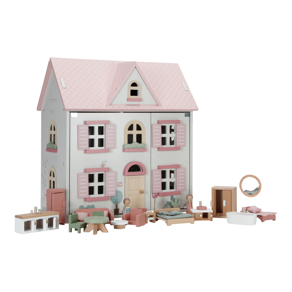 Little Dutch Houten Poppenhuis Medium FSC | Roze