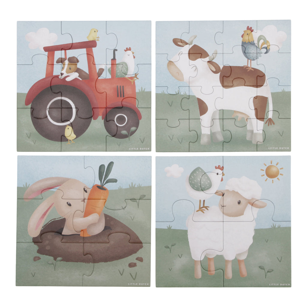 Little Dutch 4 In 1 Puzzel | Little Farm