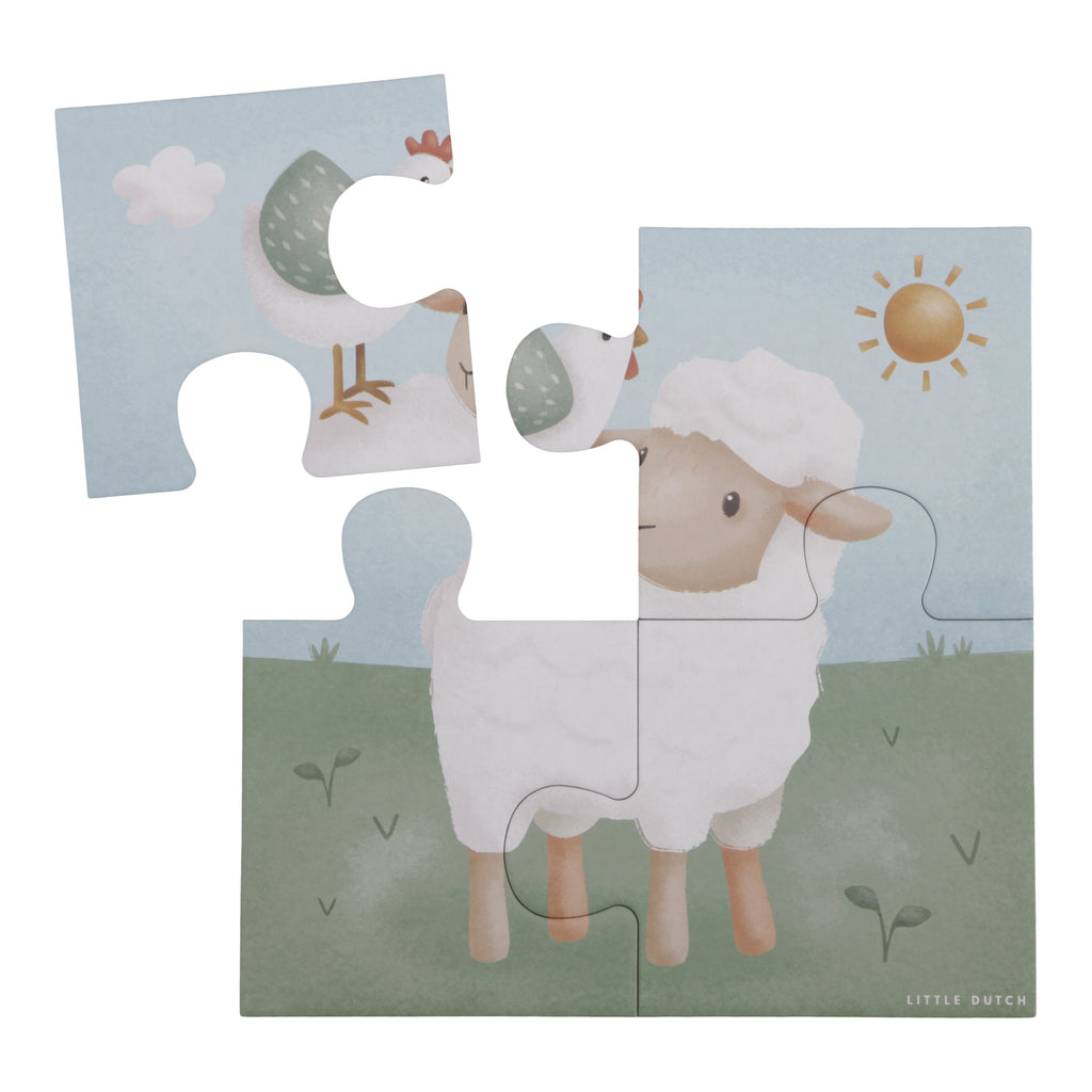 Little Dutch 4 In 1 Puzzel | Little Farm