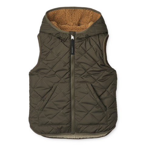 Liewood Diana Reversible Vest | Army Brown Mix  *