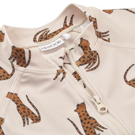 ZZZ Liewood Max Printed Shortsleeve Zwem Jumpsuit | Leopard / Sandy*