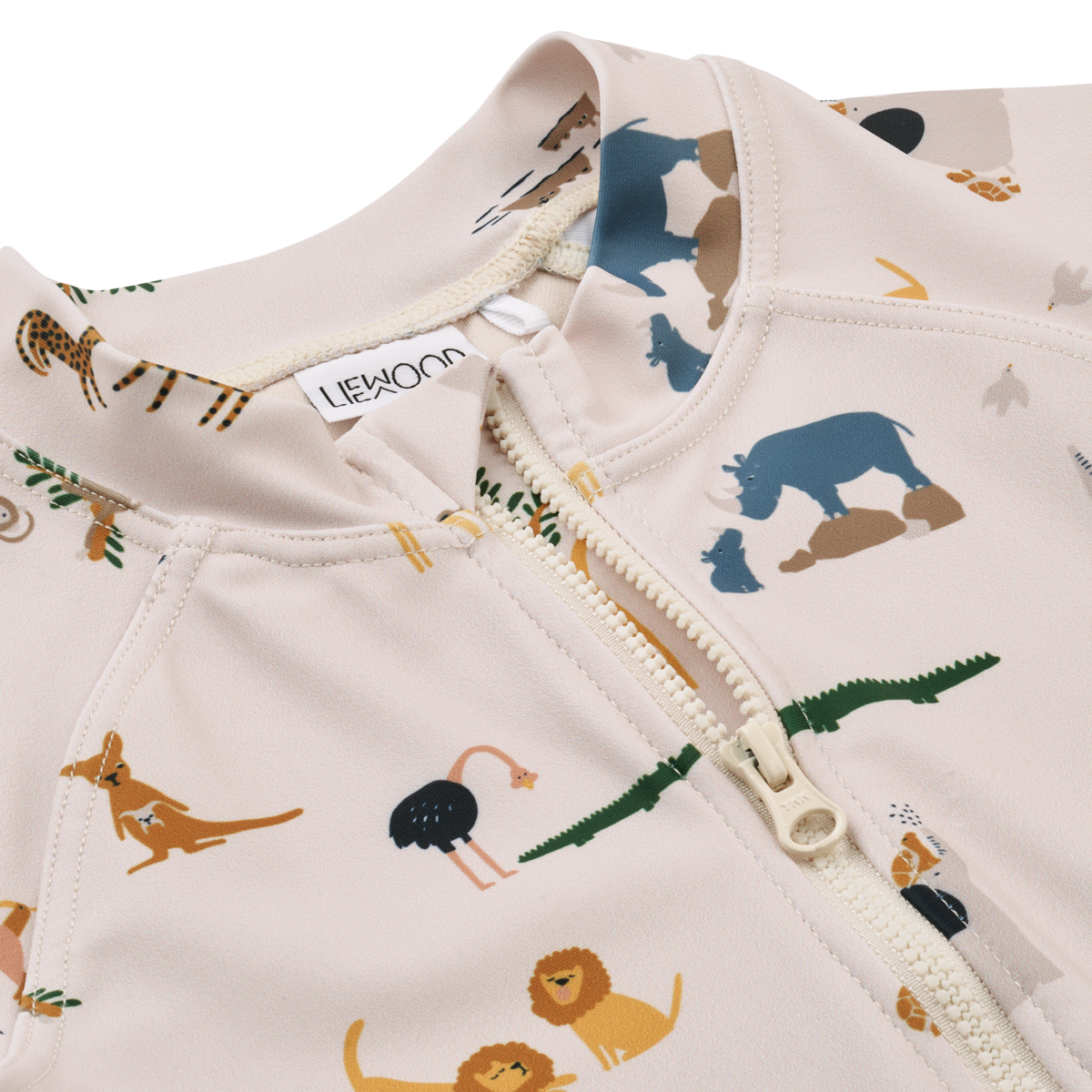 ZZZ Liewood Max Printed Shortsleeve Zwem Jumpsuit | All together / Sandy*