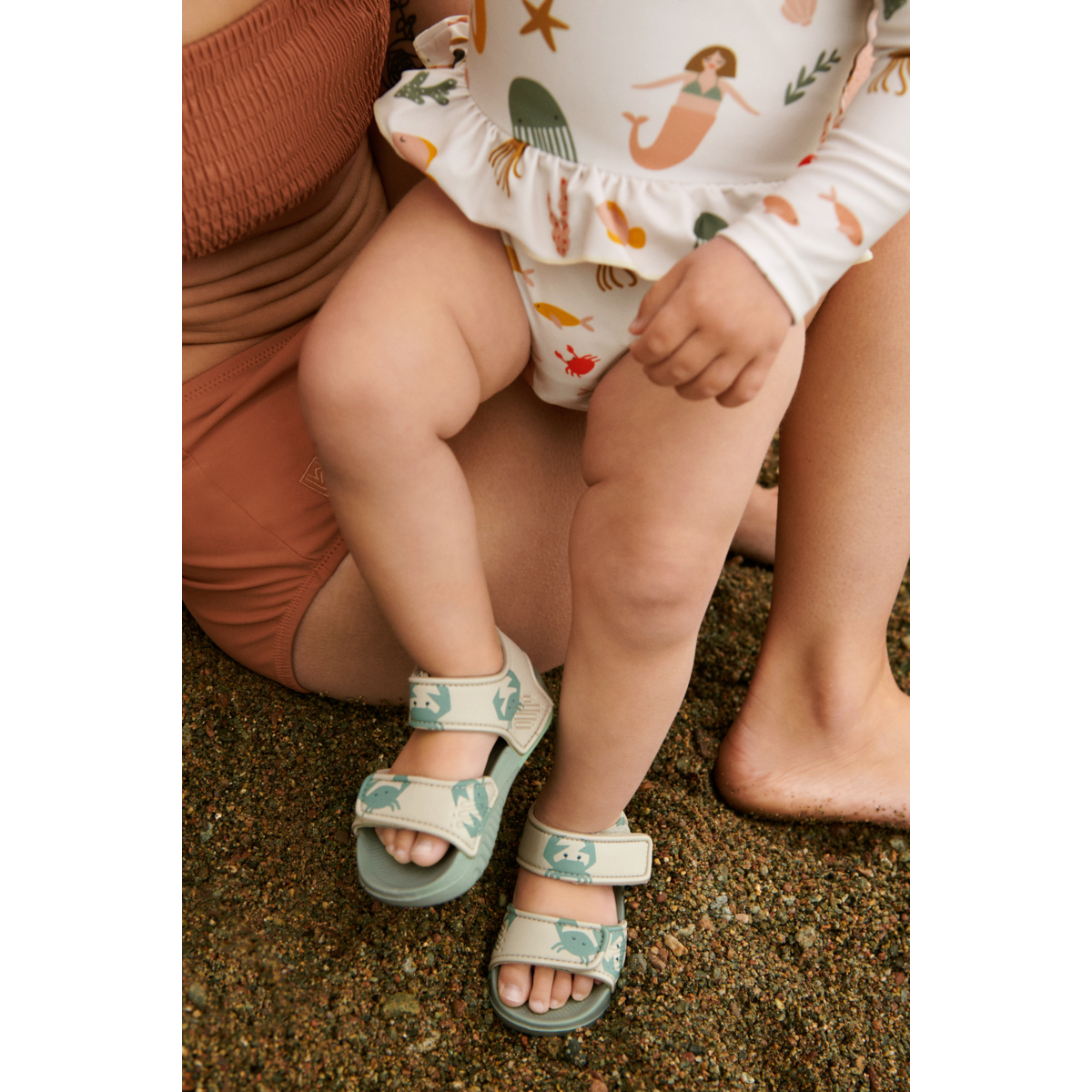 Liewood Blumer Sandalen Met Print | Crab / Sandy