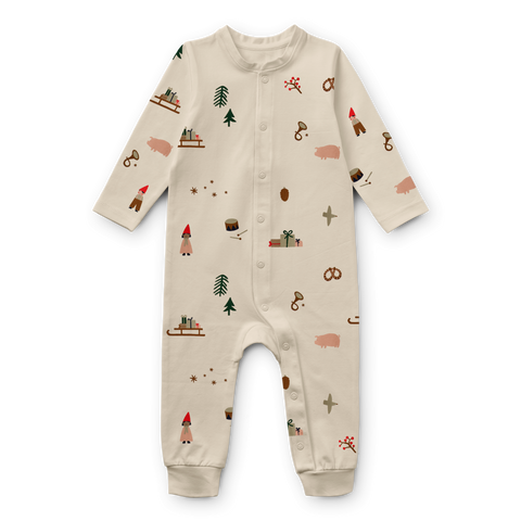 ZZZLiewood Birk Pyjama Jumpsuit | Christmas Holiday - Sandy