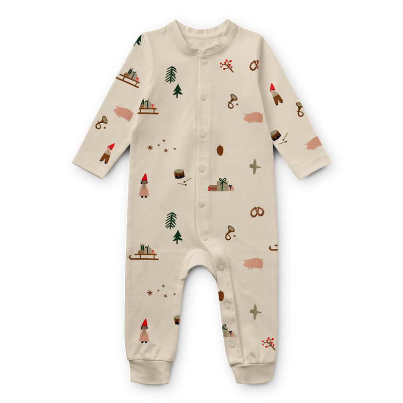 ZZZLiewood Birk Pyjama Jumpsuit | Christmas Holiday - Sandy