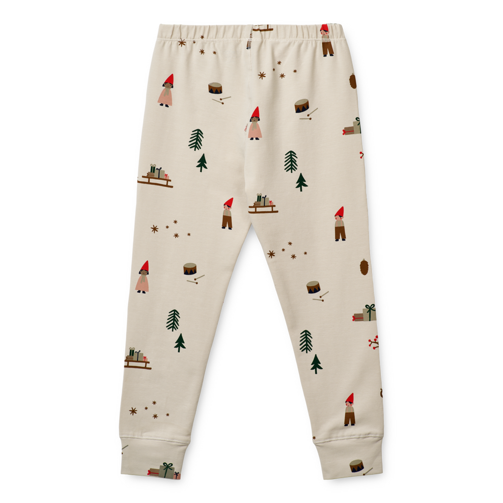 Liewood Wilhelm Pyjama Set | Christmas Holiday Sandy